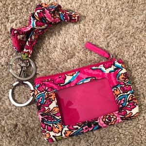 Vera Bradley Zip ID Case & Lanyard